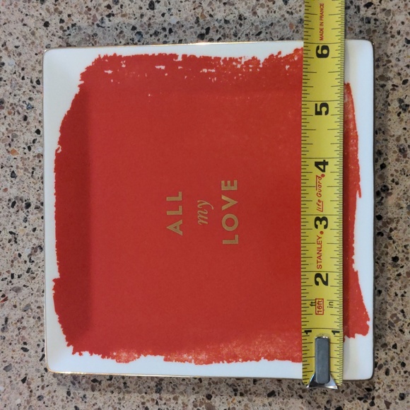 NWT/KATE SPADE "ALL my LOVE" Porcelain Tray - Picture 6 of 6